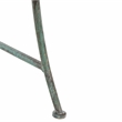 Pemberly Row Traditional Powder Coated Iron Bench in Green Finish
