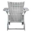 Pemberly Row Farmhouse Wood Adirondack Chair in Ash/Gray Finish