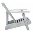 Pemberly Row Farmhouse Wood Adirondack Chair in Ash/Gray Finish