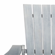 Pemberly Row Farmhouse Wood Adirondack Chair in Ash/Gray Finish