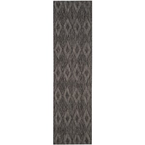 Pemberly Row 2'3&quot x 6'7&quot Decorative Hallway Runner Rug in Black
