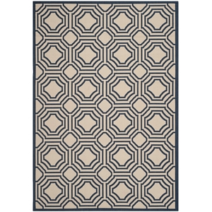 Pemberly Row Beige Indoor Outdoor Rug 6'7&quot x 9'6&quot for Any Room