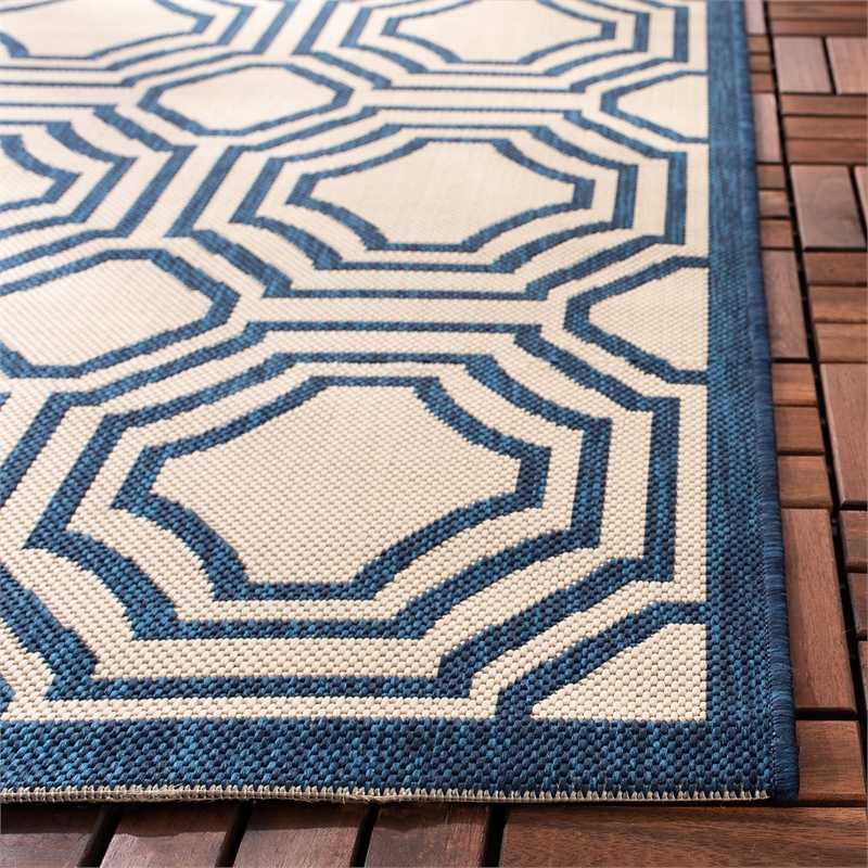 Pemberly Row Beige Indoor Outdoor Rug 6'7