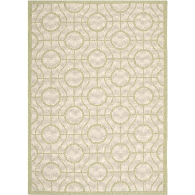 Pemberly Row Beige Indoor Outdoor Rug 6'7