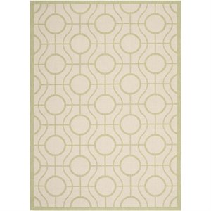 Pemberly Row Beige Indoor Outdoor Rug 6'7&quot x 9'6&quot for Any Room