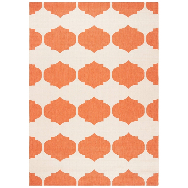 Pemberly Row Beige Indoor Outdoor Rug 6'7