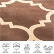 Pemberly Row Dark Brown Indoor Outdoor Area Rug 9' x 12' for Home Decor