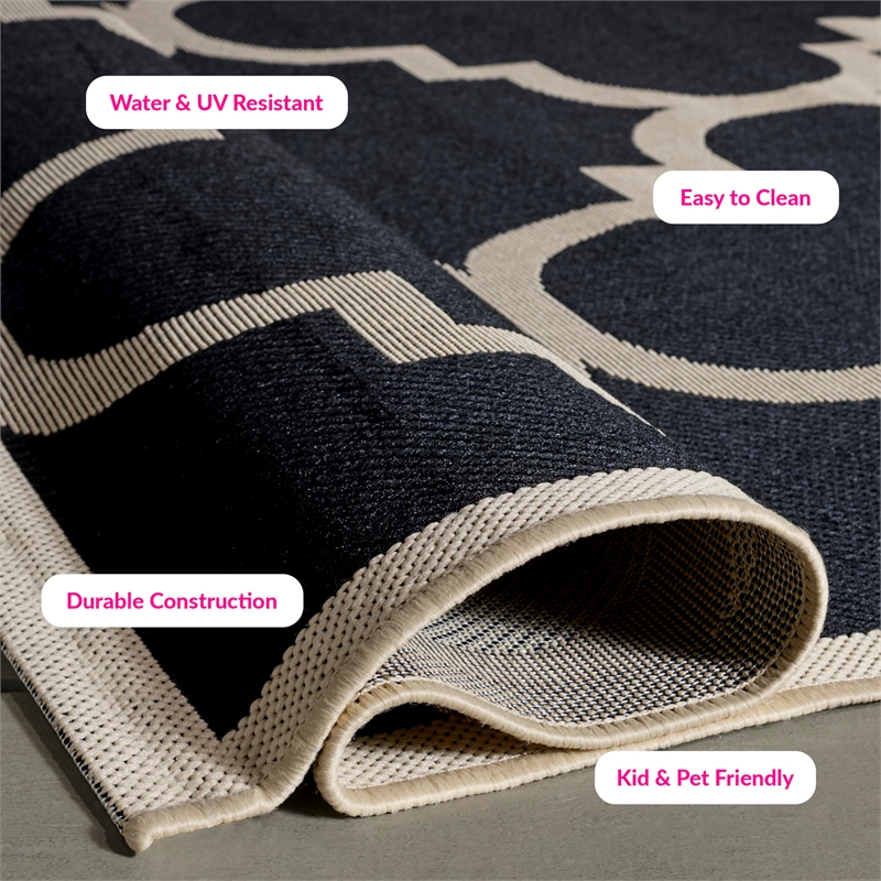 Pemberly Row Terracotta Indoor Outdoor Square 5'3