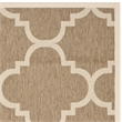 Pemberly Row Brown Indoor Outdoor Area Rug 4' x 5'7