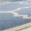 Pemberly Row Blue Indoor Outdoor Runner Rug 2'3