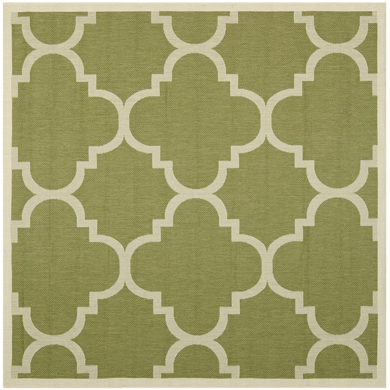 Pemberly Row Green Indoor Outdoor Square 5'3