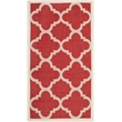 Pemberly Row Red Indoor Outdoor Accent Rug 2' x 3'7