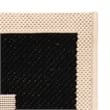Pemberly Row Black Indoor Outdoor Square 4' Rug for Any Space