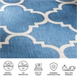 Pemberly Row Navy Indoor Outdoor Area Rug 6'7