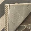 Pemberly Row Grey Indoor Outdoor Runner Rug 2'4