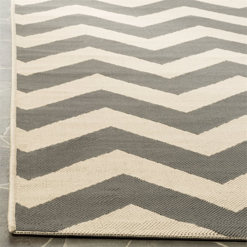 Pemberly Row Grey Indoor Outdoor Square 5'3