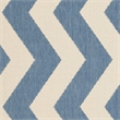 Pemberly Row Contemporary Blue Indoor Outdoor Square 4' Rug for Any Room