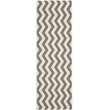Pemberly Row Grey Indoor Outdoor Runner Rug 2'3