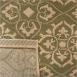 Pemberly Row Green Indoor Outdoor Area Rug 9' x 12' for Any Room