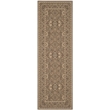 Pemberly Row Indoor Outdoor Runner Rug in Brown - 2'7