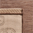 Pemberly Row Indoor Outdoor Area Rug in Chocolate - 4' x 5'7