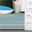 Pemberly Row Contemporary Indoor Outdoor Runner Rug in Aqua - 2'7