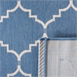 Pemberly Row Contemporary Indoor Outdoor Rug in Blue - 2'7