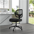Pemberly Row Commercial Grade Mesh Task Chair with Lumbar Support in Black