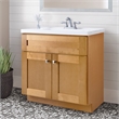 Pemberly Row Vanity Without Top in Modern Birch Fully Assembled