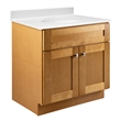Pemberly Row Vanity Without Top in Modern Birch Fully Assembled