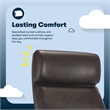 Pemberly Row Executive Big & Tall Ergonomic Office Chair Bonded Leather Brown