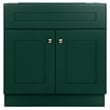 Pemberly Row Wood Vanity Without Top in Hunter Green-Unassembled 30