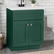 Pemberly Row Wood Vanity Without Top in Hunter Green-Unassembled 30