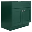 Pemberly Row Wood Vanity Without Top in Hunter Green-Unassembled 30