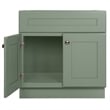 Pemberly Row Wood Vanity Without Top in Morning Fog Unassembled 30