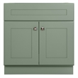 Pemberly Row Wood Vanity Without Top in Morning Fog Unassembled 30