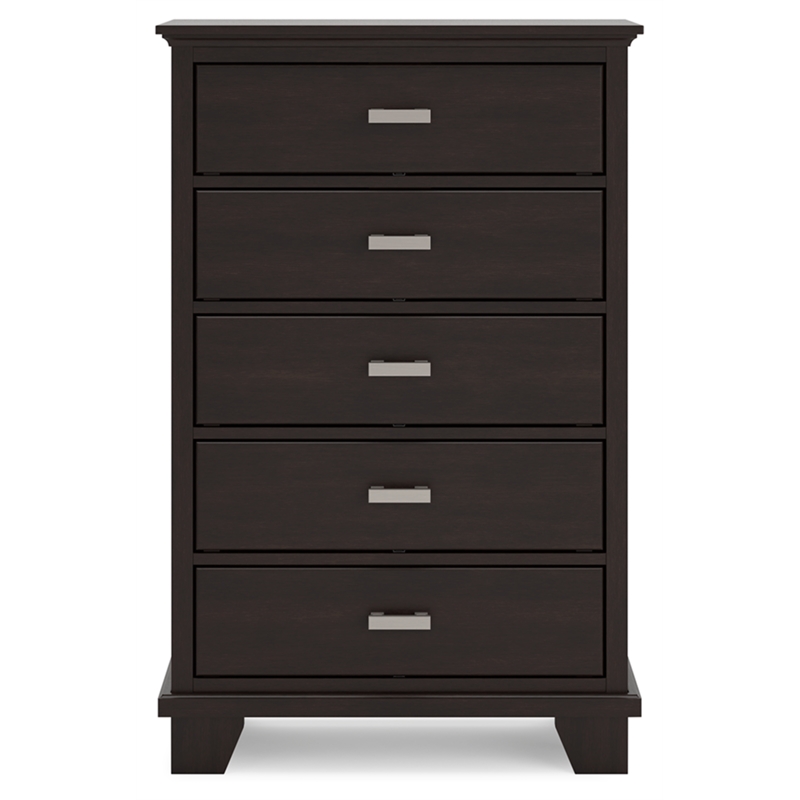 Pemberly Row Wooden Modern / Contemporary Brown Chest of Drawers