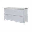 Pemberly Row Solid Wood Bedroom Dresser with 6 Drawers in White