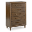 Pemberly Row Wooden Modern / Contemporary Brown Chest of Drawers