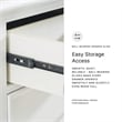 Pemberly Row Wooden Modern / Contemporary White Chest of Drawers