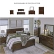 Pemberly Row Solid Wood 5-Drawers Bedroom Chest in Brownish Cherry