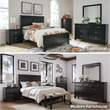 Pemberly Row Contemporary Solid Wood 5-Drawers Bedroom Chest in Black