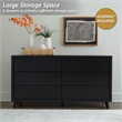 Pemberly Row Engineered Wood Modern / Contemporary Black Dresser