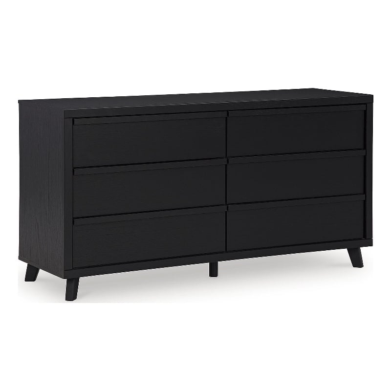 Pemberly Row Engineered Wood Modern / Contemporary Black Dresser