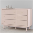 Pemberly Row Engineered Wood Modern / Contemporary Blush Dresser