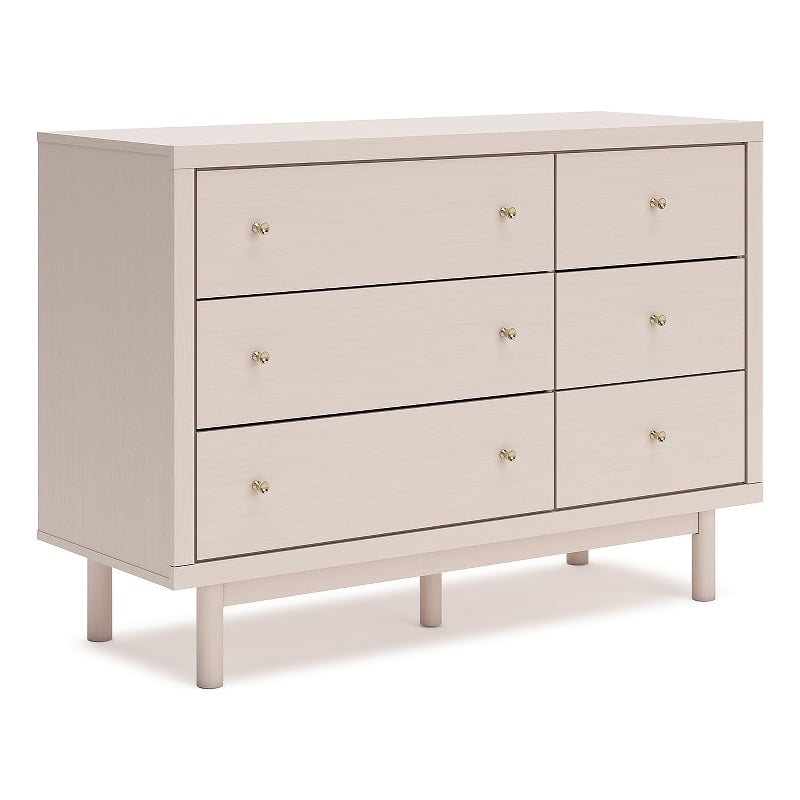 Pemberly Row Engineered Wood Modern / Contemporary Blush Dresser
