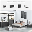 Pemberly Row Engineered Wood Contemporary Black & White Dresser