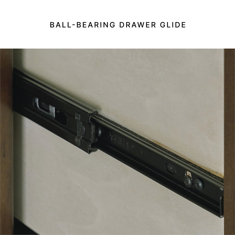 Pemberly Row Solid Wood 7-Drawer Bedroom Dresser in Brownish Cherry