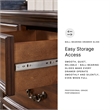 Pemberly Row Wooden Modern Traditional Brown Bedroom Dresser