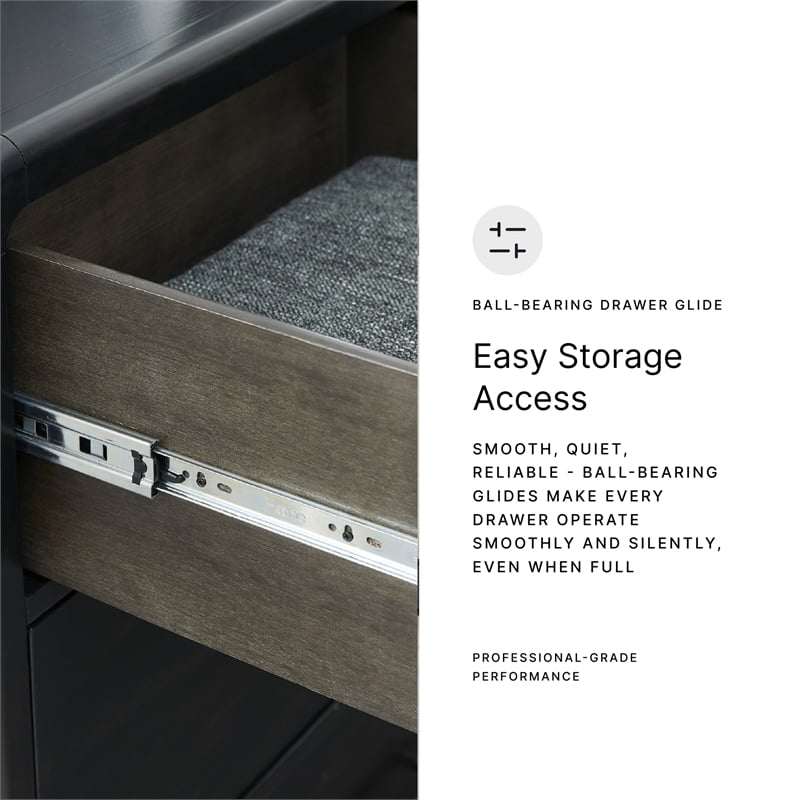 Pemberly Row Wooden Modern / Contemporary Black Bedroom Dresser